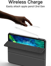 Load image into Gallery viewer, ProElite Smart Magnetic Case Cover for Apple iPad Air 13 inch M4/M3/M2 2026/2025/2024/iPad Pro 12.9 inch 2022/2021/2020 6th/5th Generation [Support Apple Pencil Charging], Black
