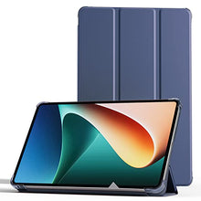Load image into Gallery viewer, ProElite Smart Flip Case Cover for Xiaomi Mi Pad 5 11&quot;, Translucent Back with Stylus Pen, Navy Blue
