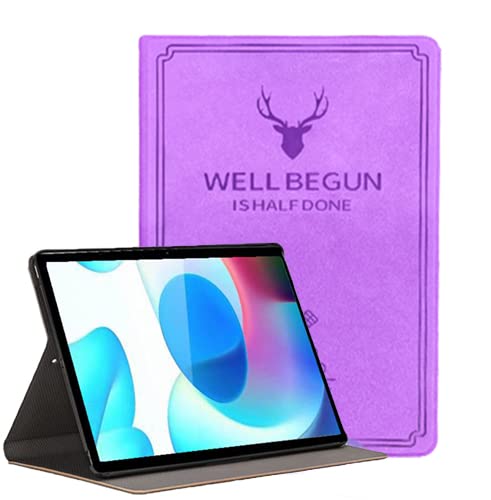 ProElite Deer Flip case Cover for Realme Pad 10.4 inch, Purple