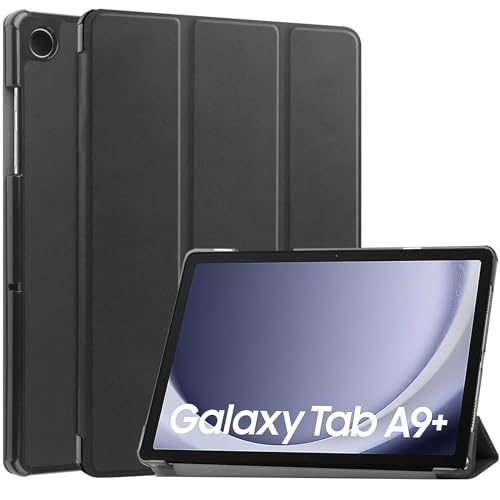 ProElite Cover for Galaxy Tab A9 Plus 11 inch Case Cover, Smart Trifold Flip case Cover for Samsung Galaxy Tab A9+ 11 inch, Black