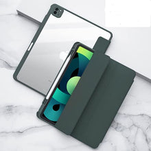 Load image into Gallery viewer, ProElite Case Cover for iPad Air 11 Inch M4/M3/M2 2026/2025/2024, Air 5th/4th Gen 10.9 Inch, Hybrid Detachable Magnetic Case Cover for Apple iPad Air with Pencil Holder, Dark Green [Transparent Back]
