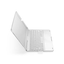 Load image into Gallery viewer, {Refurbished} ProElite 360 Degree Rotatable Wireless Bluetooth TouchPad Keyboard Case Cover for Apple iPad Pro 13 inch 2024/2025 M4/M5, Built-in 7-Colors Backlit, Silver, Silver
