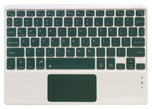Load image into Gallery viewer, ProElite TouchPad Keyboard case for Galaxy Tab A11 Plus 11 inch with S Pen Holder, Magnetic Detachable Wireless Bluetooth TouchPad Keyboard Built-in 7-Colors Backlit, Dark Green
