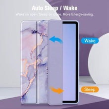 Load image into Gallery viewer, ProElite Case Cover for OnePlus Pad Lite 11 inch Case, Smart Flip Case Cover for OnePlus Pad Lite 11 inch Case Translucent Back with Stylus Pen [Auto Sleep Wake Feature], Marble Purple
