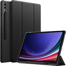 Load image into Gallery viewer, ProElite Cover for Samsung Galaxy Tab S10/S9/S8 Ultra Cover, Soft Flexible Flip Case Cover with S Pen Holder for Galaxy Tab S10/S9/S8 Ultra 14.6 inch Support Auto Sleep Wake, [Recoil Series] - Black
