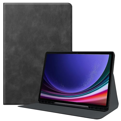 ProElite Cover for Samsung Galaxy Tab S9 FE+/S9 Plus/S10+ 12.4 inch Cover Case, Smart Flip case Cover for Samsung Galaxy Tab S9 FE Plus/S9 Plus/S10 Plus 12.4 inch with S Pen Holder, Black