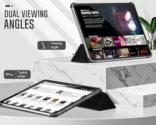 Load image into Gallery viewer, ProElite Cover for Xiaomi Mi Pad 8/8 Pro/Mi Pad 7/7 Pro 11.2 inch Cover, Flip Case Cover with Transparent Back &amp; Stylus Pen [Auto Sleep Wake Support], Marble Purple
