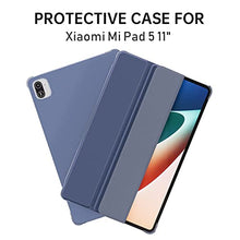 Load image into Gallery viewer, ProElite Smart Flip Case Cover for Xiaomi Mi Pad 5 11&quot;, Translucent Back with Stylus Pen, Navy Blue
