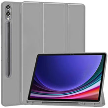 Load image into Gallery viewer, ProElite Cover for Samsung Tab S10/S9/S8 Ultra 14.6 inch Cover, Soft Flexible Flip Case Cover with S Pen Holder for Galaxy Tab S10/S9/S8 Ultra 14.6 inch Support Auto Sleep Wake, [Recoil Series] - Grey
