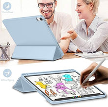 Load image into Gallery viewer, ProElite case for iPad Air 11 inch M3/M2 2025/2024, iPad Air 5th/4th Gen Case 10.9 Inch, Smart Flip Case Cover for Apple iPad Air with Pencil Holder [Auto Sleep/Wake] with Stylus Pen - Light Blue
