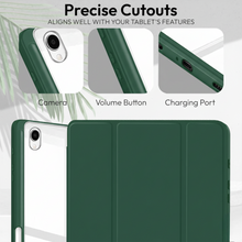 Load image into Gallery viewer, ProElite Cover for Samsung Galaxy Tab S11 11 inch, Smart Flip Case Cover for Samsung Galaxy Tab S11 11 inch with Pen Holder, Dark Green [Transparent Back]
