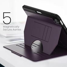 Load image into Gallery viewer, ProElite Case Cover for Apple iPad Air 11 inch M3/M2 2025/2024, Smart Magnetic Shockproof Protective Case for Apple iPad Air 11 inch M3/M2 2025/2024 5 Stable Stands with Pencil Holder, Dark Purple
