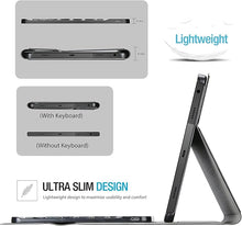 Load image into Gallery viewer, ProElite Keyboard case for Samsung Galaxy Tab S9 FE 10.9/S10 FE 10.9 inch/S9 11 inch with S Pen Holder, Magnetic Detachable Wireless Bluetooth Keyboard, Black
