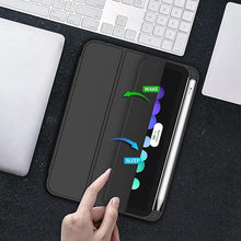 Load image into Gallery viewer, ProElite Smart Case for Apple iPad Mini 6/Mini 7 8.3 inch [Auto Sleep/Wake Cover] [Pencil Holder] [Soft Flexible Case] Recoil Series - Black
