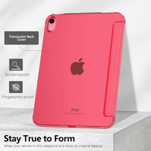 Load image into Gallery viewer, ProElite Cover for Apple iPad (A16) 11th/10th Generation (2025/2022) Cover Case, Transparent Smart case for iPad 11th/10th Gen 2025/2022 (Supports Auto Sleep Wake) with Stylus Pen, Hot Pink
