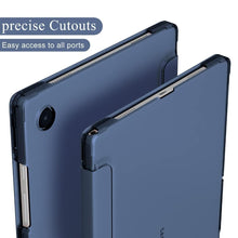 Load image into Gallery viewer, ProElite Cover for Samsung Galaxy Tab A11 Plus 11 inch Case Cover, Smart Flip Case Cover for Samsung Galaxy Tab A11+ 11" Translucent Back with Stylus Pen, Dark Blue
