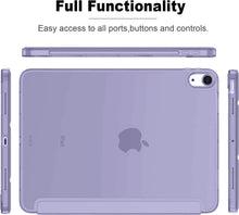 Load image into Gallery viewer, ProElite Case for iPad Air 11 Inch M4/M3/M2 2026/2025/2024, Air 5th Gen 2022/iPad Air 4th Gen 2020 10.9 Inch, Slim Hard PC Translucent Back Shell Smart Cover Fit iPad Air 11 &amp; Air 10.9 Case,Purple

