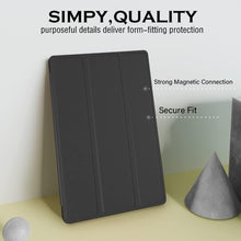 Load image into Gallery viewer, ProElite Cover for Samsung Galaxy Tab A11 Plus 11 inch Case Cover, Smart Flip Case Cover for Samsung Galaxy Tab A11+ 11 inch Translucent Back with Stylus Pen, Black
