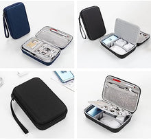 Load image into Gallery viewer, ProElite Shockproof Electronic Accessories Organizer, Travel Gadget Bag for Cables, USB Flash Drive, Hark Disk, Power bank case, Mouse, Power adapter, etc, Black
