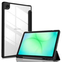 Load image into Gallery viewer, ProElite Cover for Samsung Galaxy Tab A11 8.7 inch Cover Case, Smart Flip Case Cover for Samsung Galaxy Tab A11 8.7 inch with S Pen Holder, Black [Transparent Back]
