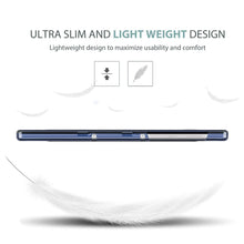 Load image into Gallery viewer, ProElite Smart Flip Case Cover for Lenovo Tab M10 HD 2nd Gen TB-X306X / Smart Tab M10 HD 2nd Gen TB-X306F, Translucent Back with Stylus Pen, Navy Blue
