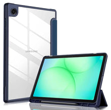 Load image into Gallery viewer, ProElite Cover for Samsung Galaxy Tab A11 8.7 inch Cover Case, Smart Flip Case Cover for Samsung Galaxy Tab A11 8.7 inch with S Pen Holder, Dark Blue [Transparent Back]
