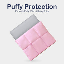 Load image into Gallery viewer, ProElite Puffy Laptop Sleeve for 16-inch MacBook Pro Puffer Laptop Carrying Case, Pillow Pouch Compatible MacBook Pro 16 inch - Pink
