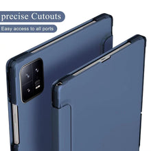 Load image into Gallery viewer, ProElite Smart Flip Case Cover for Xiaomi Mi Pad 6 11 inch, Translucent Back with Stylus Pen, Dark Blue
