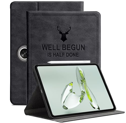 ProElite Cover for OnePlus Pad Go 11.35 inch Cover, Deer Multi Angle Flip Case Cover for OnePlus Pad Go 11.35 inch 2023, Support Auto Sleep Wake, Black