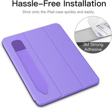 Load image into Gallery viewer, ProElite Pencil Holder Sleeve for Apple Pencil 1st/2nd Gen, Elastic Pencil Pouch Leather Adhesive Sleeve Fit iPad 10th Generation 2022, iPad 9th/8th Gen, iPad Air 5/4, iPad Pro 11/12.9, Lavender
