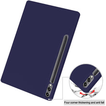 Load image into Gallery viewer, ProElite Cover for Galaxy Tab S7 FE/S7+/S8+ 12.4&quot; Cover, Soft Flexible Flip Case with S Pen Holder for Galaxy Tab S7 FE/S7 Plus/S8 Plus 12.4 inch, Support Auto Sleep Wake, [Recoil Series]- Dark Blue

