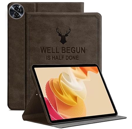 ProElite Cover for Realme Pad 2 Cover Case, Deer Flip case Cover for Realme Pad 2 11.5 inch Tablet, Coffee