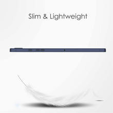 Load image into Gallery viewer, ProElite Cover for Samsung Galaxy Tab A9 8.7 inch Cover Case, Smart Flip Case Cover for Samsung Galaxy Tab A9 8.7 inch with S Pen Holder, Dark Blue [Transparent Back]
