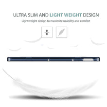 Load image into Gallery viewer, ProElite Smart Flip Case Cover for Redmi Pad 10.6 inch Translucent Back with Stylus Pen, Navy
