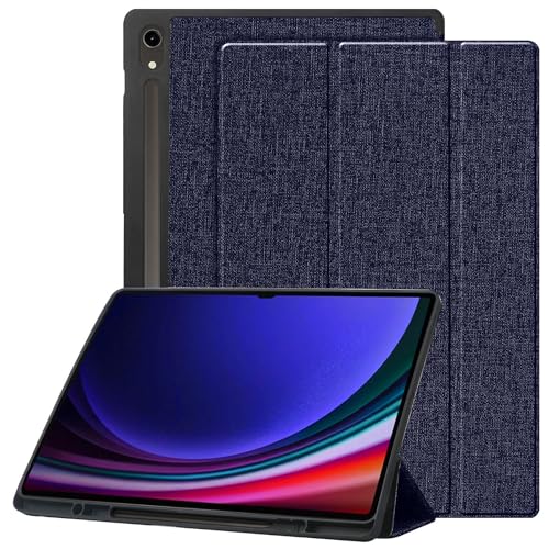 ProElite Cover for Samsung Galaxy S9 Cover Case, PU Smart Flip case Cover for Samsung Galaxy Tab S9 11 inch with S Pen Holder, Dark Blue
