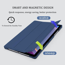 Load image into Gallery viewer, ProElite Cover for Samsung Galaxy Tab A11 Plus 11 inch Case Cover, Smart Flip Case Cover for Samsung Galaxy Tab A11+ 11" Translucent Back with Stylus Pen, Dark Blue

