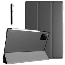 Load image into Gallery viewer, ProElite Smart Flip Case Cover for Xiaomi Mi Pad 6 11 inch, Translucent Back with Stylus Pen, Black
