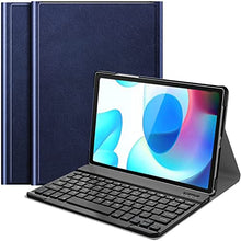 Load image into Gallery viewer, ProElite Detachable Wireless Bluetooth Keyboard flip case Cover for Realme Pad 10.4 inch, Dark Blue

