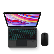 Load image into Gallery viewer, {Refurbished} ProElite Wireless Bluetooth TouchPad Keyboard Case for Xiaomi Redmi Pad 2 Pro 12.1 inch, Magnetic Detachable Bluetooth TouchPad Keyboard Redmi Pad 2 Pro 12.1 inch with Built-in 7-Colors Backlit, Black
