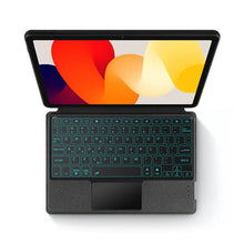 Load image into Gallery viewer, ProElite Wireless Bluetooth TouchPad Keyboard Case for Xiaomi Redmi Pad 2 11 inch, Magnetic Wireless Bluetooth TouchPad Keyboard Built-in 7-Colors Backlit with Pen Holder, Black
