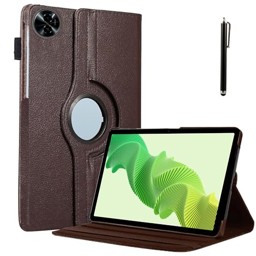 ProElite Cover for Realme Pad 2 11.5 inch Case Cover, 360 Rotatable Smart Flip Case Cover for Realme Pad 2 11.5 inch Tablet with Stylus Pen, Brown
