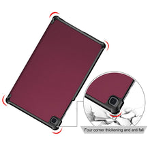 Load image into Gallery viewer, ProElite Smart Flip case Cover for Samsung Galaxy Tab S6 Lite 10.4 Inch 2022 SM-P610/P615 with S Pen Holder Also Supports S Pen Magnetic Attachment, Wine Red
