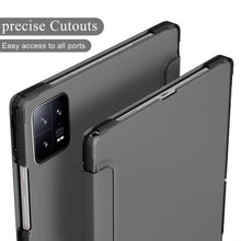 Load image into Gallery viewer, ProElite Smart Flip Case Cover for Xiaomi Mi Pad 6 11 inch, Translucent Back with Stylus Pen, Black
