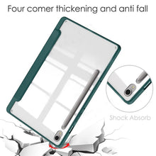 Load image into Gallery viewer, ProElite Cover for Samsung Galaxy Tab S9 FE 10.9/S10 FE 10.9 inch Cover Case, Smart Flip Case Cover for Samsung Galaxy Tab S10/S9 FE 10.9 inch with S Pen holder, Dark Green [Transparent back]

