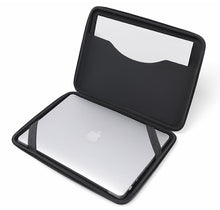 Load image into Gallery viewer, ProElite Hard Shell Tablet Sleeve Upto 13.3" for Galaxy Tab S10 Fe+/S9 FE+/S7+/S8+/S9+, iPad Pro 12.9", MacBook Air/Pro Retina, Microsoft Surface Pro 4/5/6/7/8/9 with Accessories Compartment, Black
