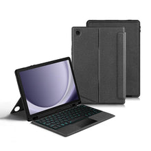 Load image into Gallery viewer, ProElite Wireless Bluetooth TouchPad Keyboard Case for Samsung Galaxy Tab A11 Plus 11 inch 2025, Wireless Bluetooth TouchPad Keyboard Built-in 7-Colors Backlit, Black

