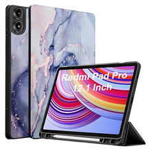 Load image into Gallery viewer, ProElite Cover for Redmi Pad Pro 12.1 inch Cover, Soft Flexible Flip Case Cover for Redmi Pad Pro 12.1 inch, Support Auto Sleep Wake, [Recoil Series] - Marble Purple
