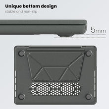 Load image into Gallery viewer, ProElite Case for MacBook Pro 13 inch Case M2 2024, 2023, 2022-2016 A2338 M1 A2251 A2289 A2159 A1989 A1708 A1706, Slim Leather Case with Foldable Stand, Grey
