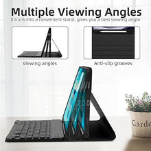 Load image into Gallery viewer, [Refurbished]ProElite Keyboard case Cover for Samsung Galaxy Tab A9 8.7 inch, Magnetic Detachable Wireless Bluetooth Keyboard Case with S Pen Holder Built-in 7-Colors Backlit, Black
