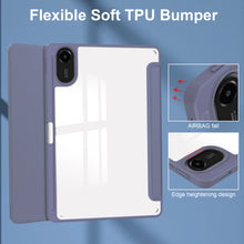 Load image into Gallery viewer, ProElite Case Cover for Xiaomi Redmi Pad 2 11 inch Cover, Transparent Flip Case for Xiaomi Redmi Pad 2 11 inch Case Cover with Pen Holder, Lavender
